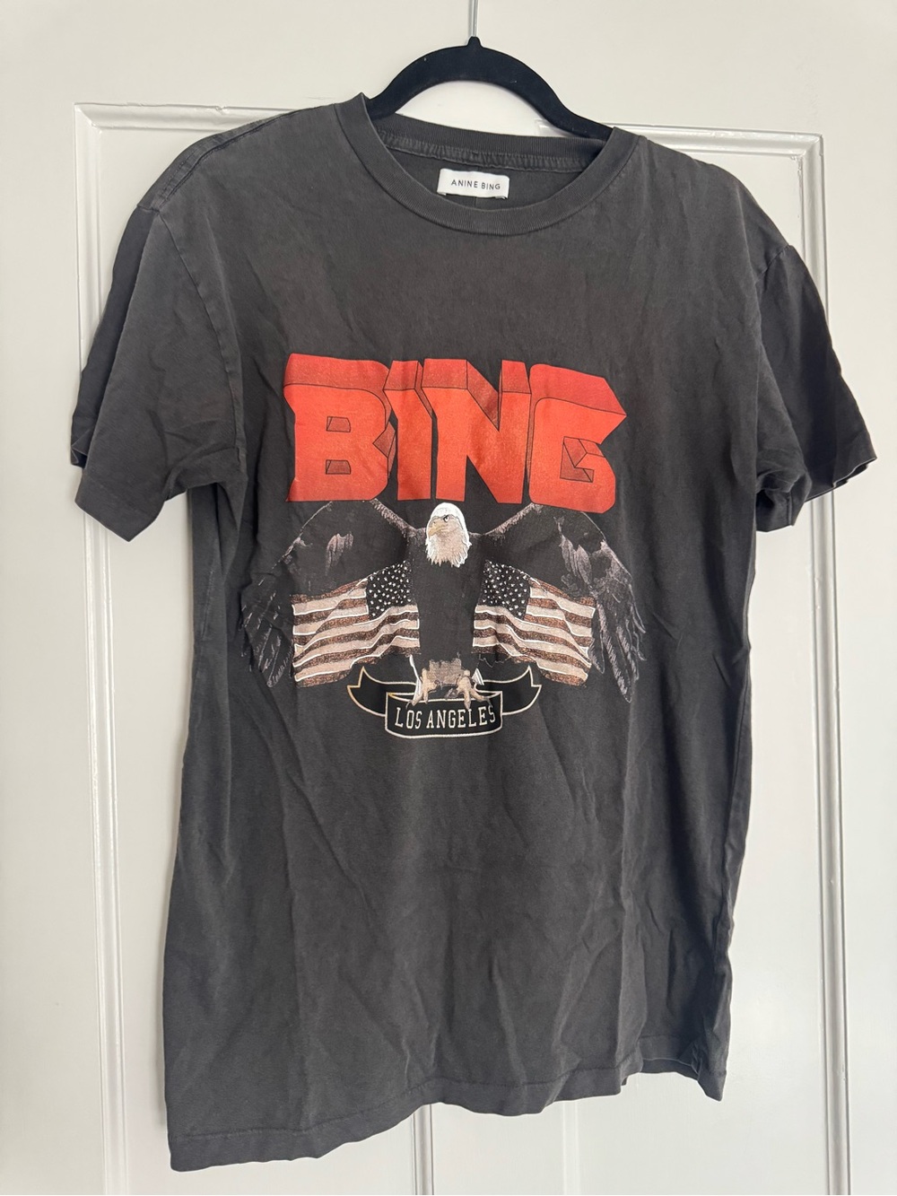 ANINE BING Eagle Graphic Tee
